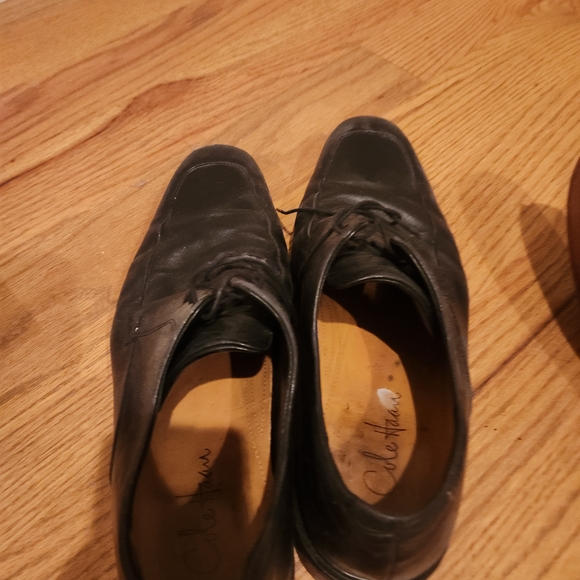Cole Haan Black Leather Oxfords - Picture 2 of 2